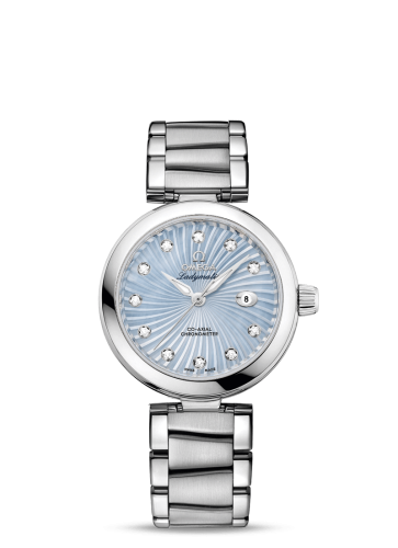 Omega LadyMatic Co-Axial 34 Stainless Steel / Blue MOP / Bracelet